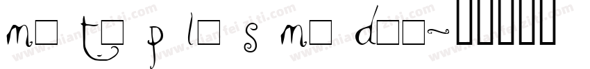 me ta p lu s me diu字体转换